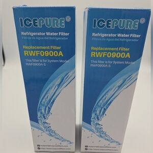 Lot of 2 New Ice Pure RWF0900A  Refrigerator Water Filters New In Box
